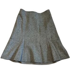 Max Studio Special Edition Tweed Wool Black and Brown Skirt, Size 4